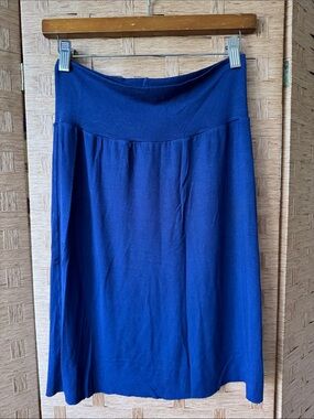 Rachel Pally Navy Pull-On Midi Skirt